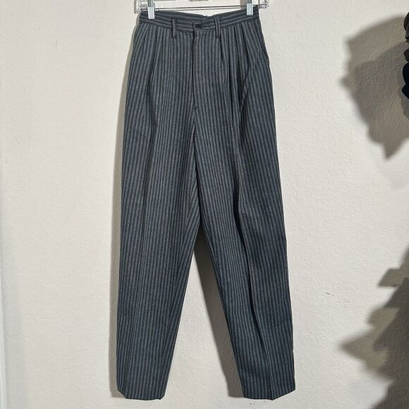 Vintage 1980's J. Wilkins Women’s Pants Small High Waist Striped - Picture 1 of 6